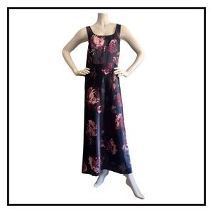 Vince Night Garden Floral Maxi Slip Dress
